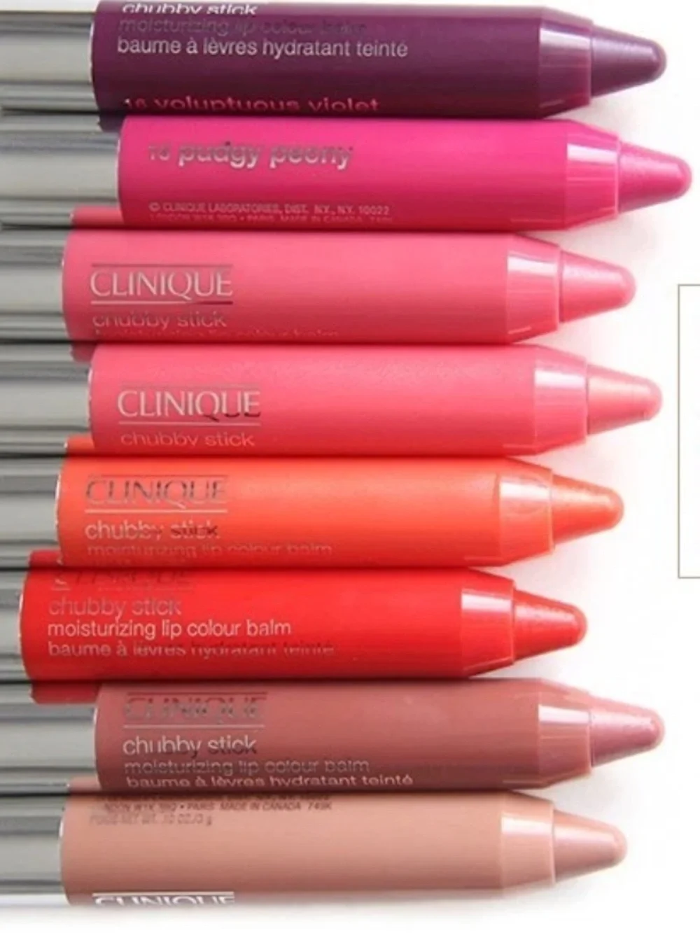 ⚡️❤️Clinique Chubby Stick Moisturizing Lip Colour Balm Pudgy Peony Rare + HTF